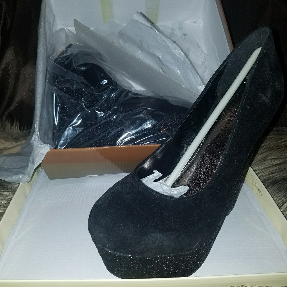 Styluxe FLYER08 Black Wedges